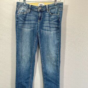 PAIGE Jeans Womens 25 Jimmy Jimmy Skinny Medium Wash Cotton Stretch Pockets